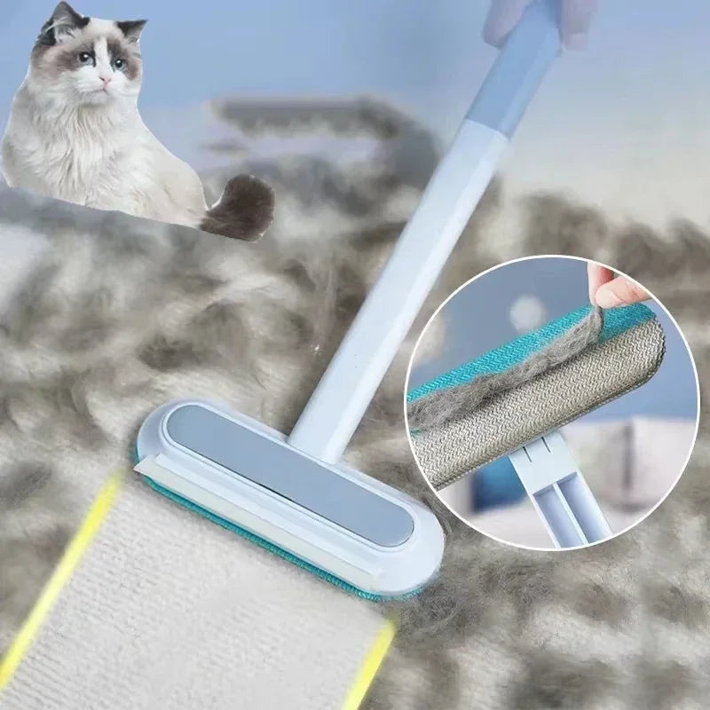 Reusable Pet Hair Removal Gloves - Double-Sided Grooming Tool for Efficient Fur and Hair Removal from Carpets and Upholstery