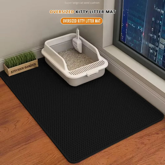 Large Waterproof Double Layer Cat Litter Mat - Non-Slip, Washable Pet Supplies