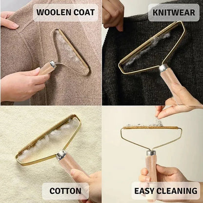 Portable Lint Remover and Pet Hair Brush - Manual Lint Roller for Sofa and Clothing Cleaning