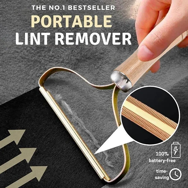 Portable Lint Remover and Pet Hair Brush - Manual Lint Roller for Sofa and Clothing Cleaning
