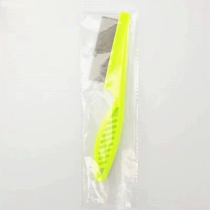 Pet Hair Shedding Comb and Flea Comb Set - Stainless Steel Grooming Tools for Cats and Dogs