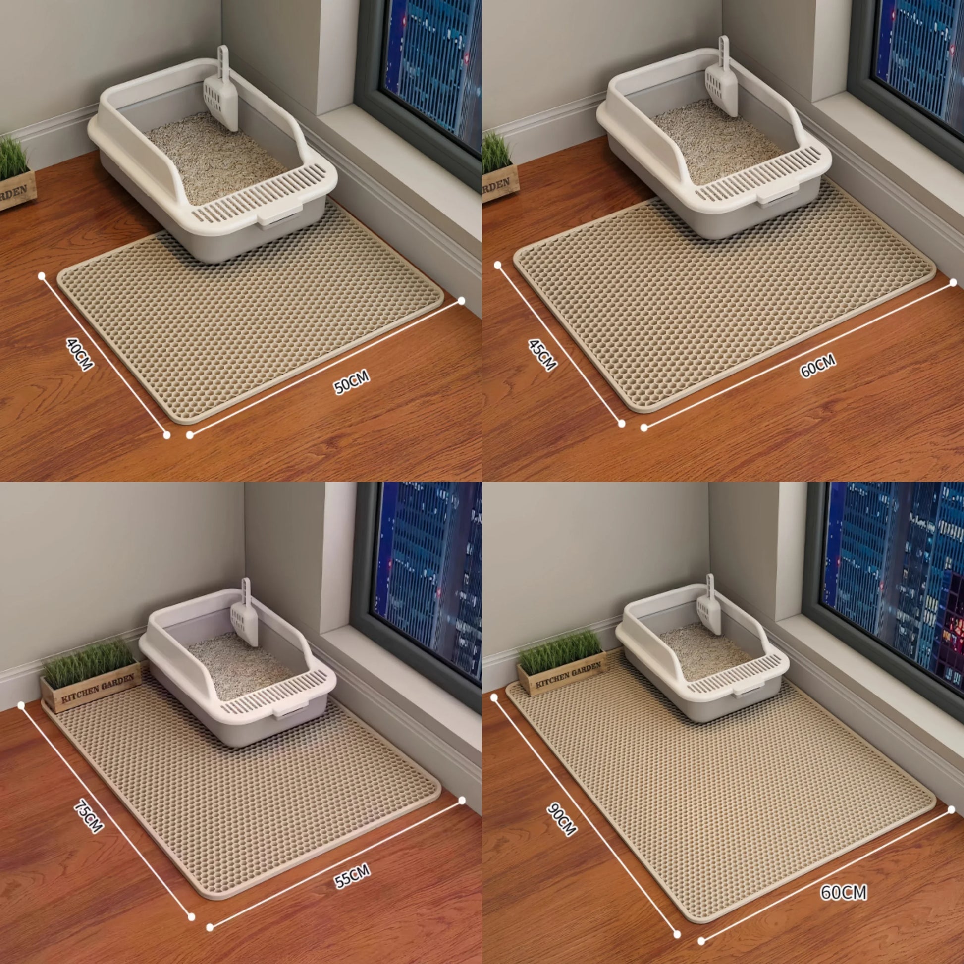 Large Waterproof Double Layer Cat Litter Mat - Non-Slip, Washable Pet Supplies