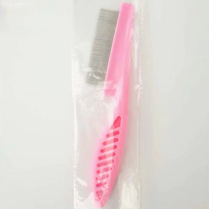 Pet Hair Shedding Comb and Flea Comb Set - Stainless Steel Grooming Tools for Cats and Dogs