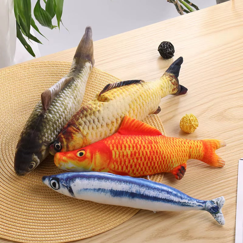 Interactive Plush Catnip Fish Toy - Soft 3D Cat Doll for Engaging Play and Ideal Pet Gifts
