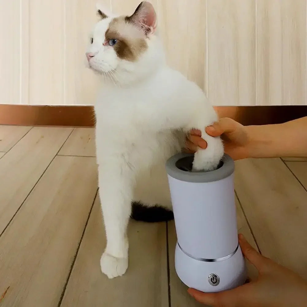 Electric Automatic Dog Paw Cleaner and Massager with USB Charging for All Dog Sizes