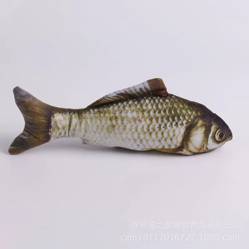 Interactive Plush Catnip Fish Toy - Soft 3D Cat Doll for Engaging Play and Ideal Pet Gifts