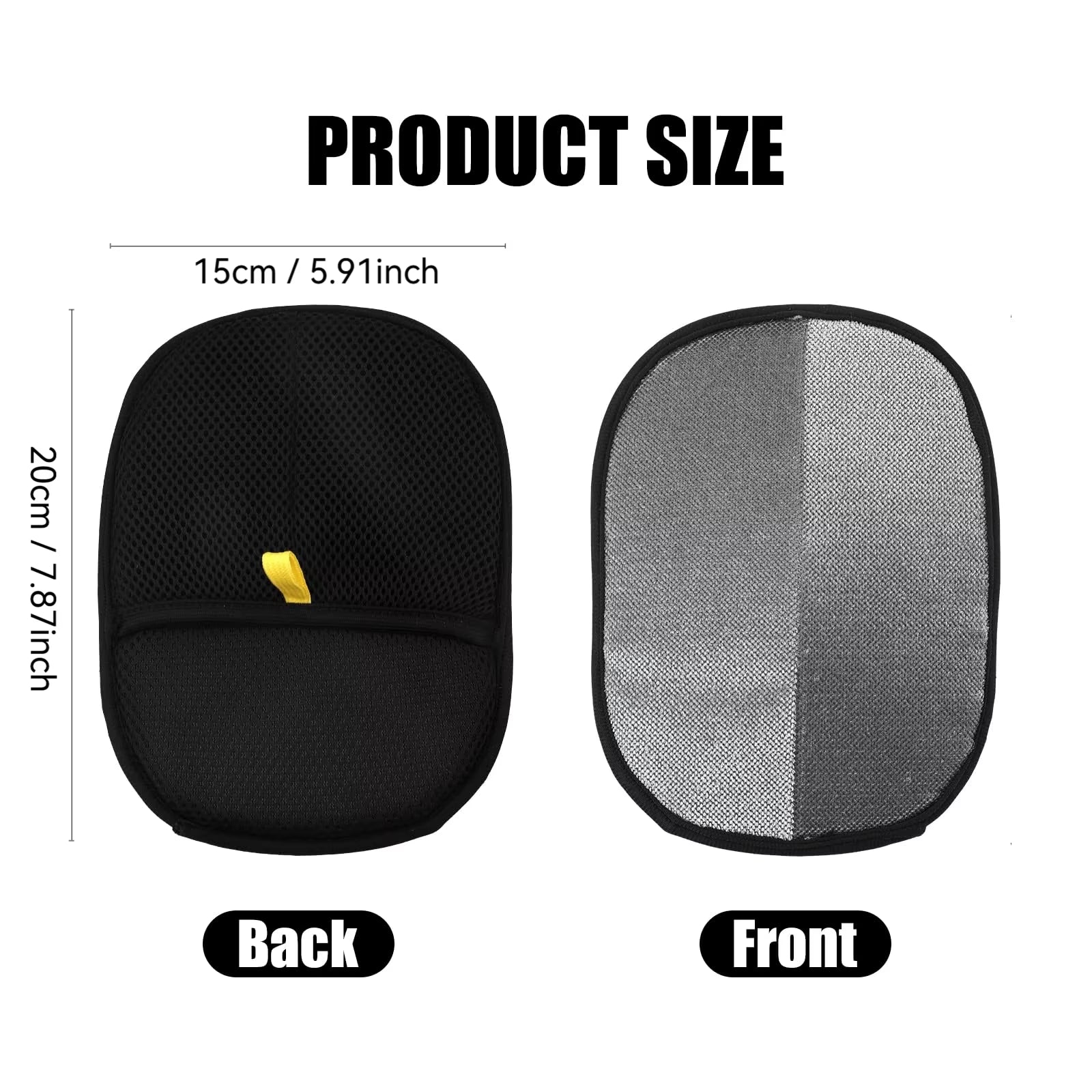 Reusable Double-Sided Pet Hair Removal Gloves - Efficient Grooming Tool for Fur Extraction from Carpets