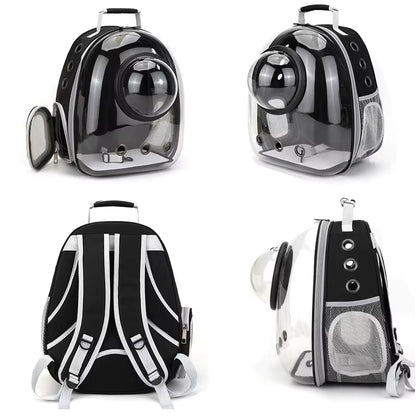 Premium Pet Carrier Backpack - Ventilated Transparent Design for Cats and Dogs