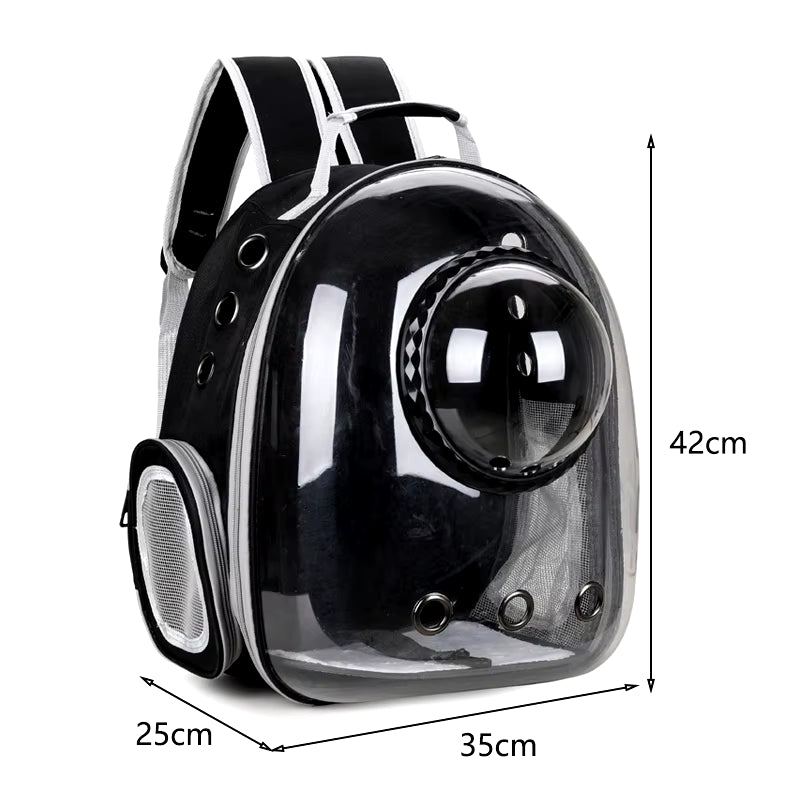 Premium Pet Carrier Backpack - Ventilated Transparent Design for Cats and Dogs