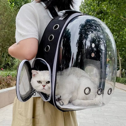 Premium Pet Carrier Backpack - Ventilated Transparent Design for Cats and Dogs