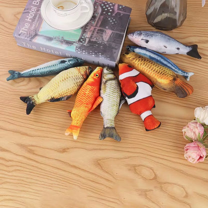 Interactive Plush Catnip Fish Toy - Soft 3D Cat Doll for Engaging Play and Ideal Pet Gifts