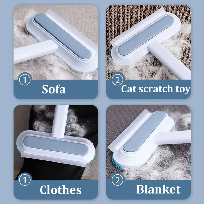 Reusable Pet Hair Removal Gloves - Double-Sided Grooming Tool for Efficient Fur and Hair Removal from Carpets and Upholstery